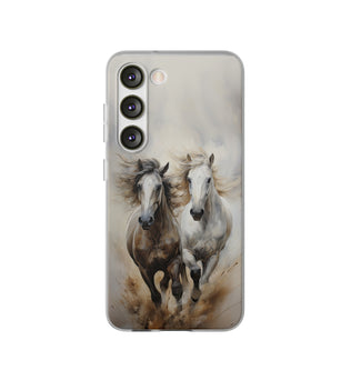 Flexible Horse-Themed Phone Case 