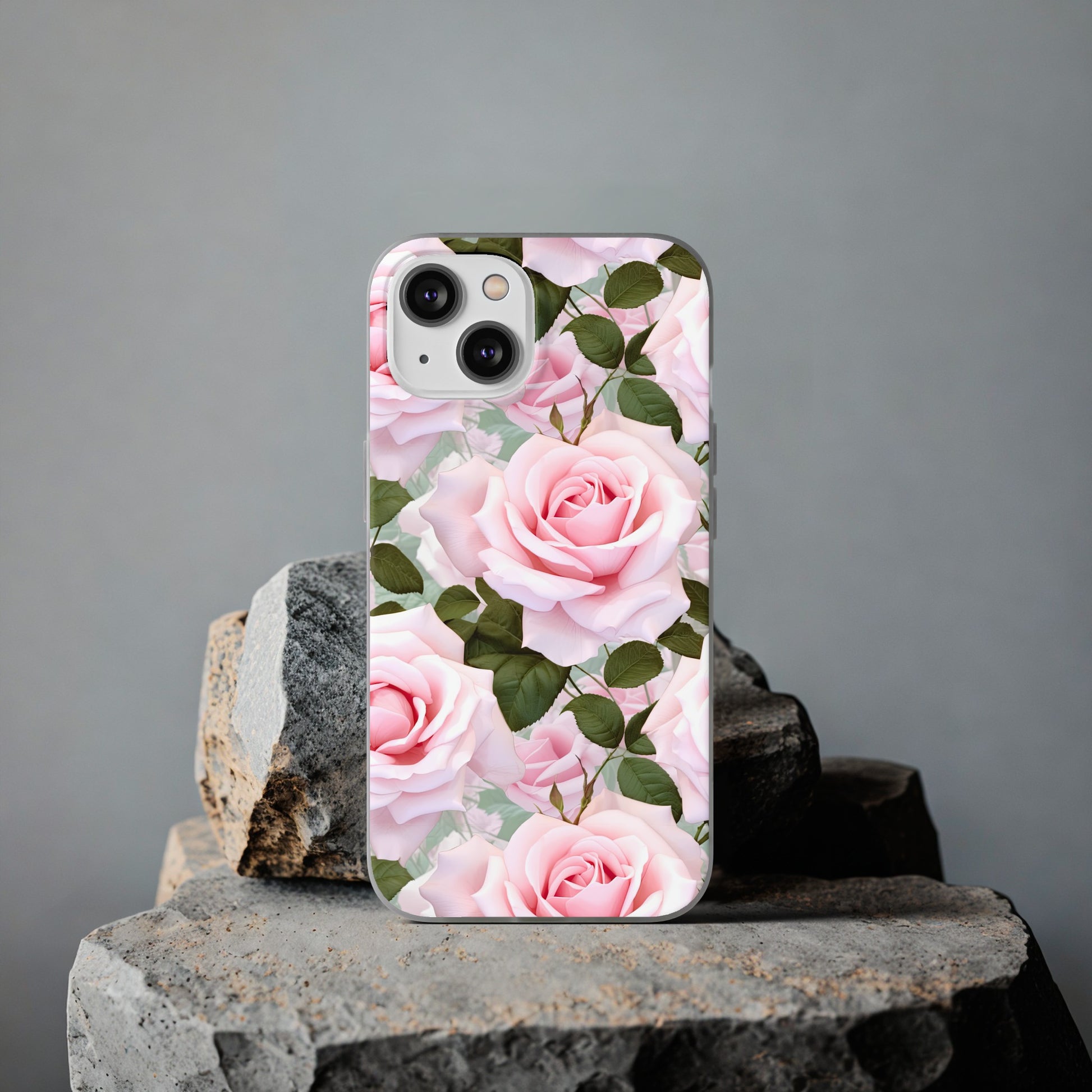 Flexible Pink Rose Phone Case