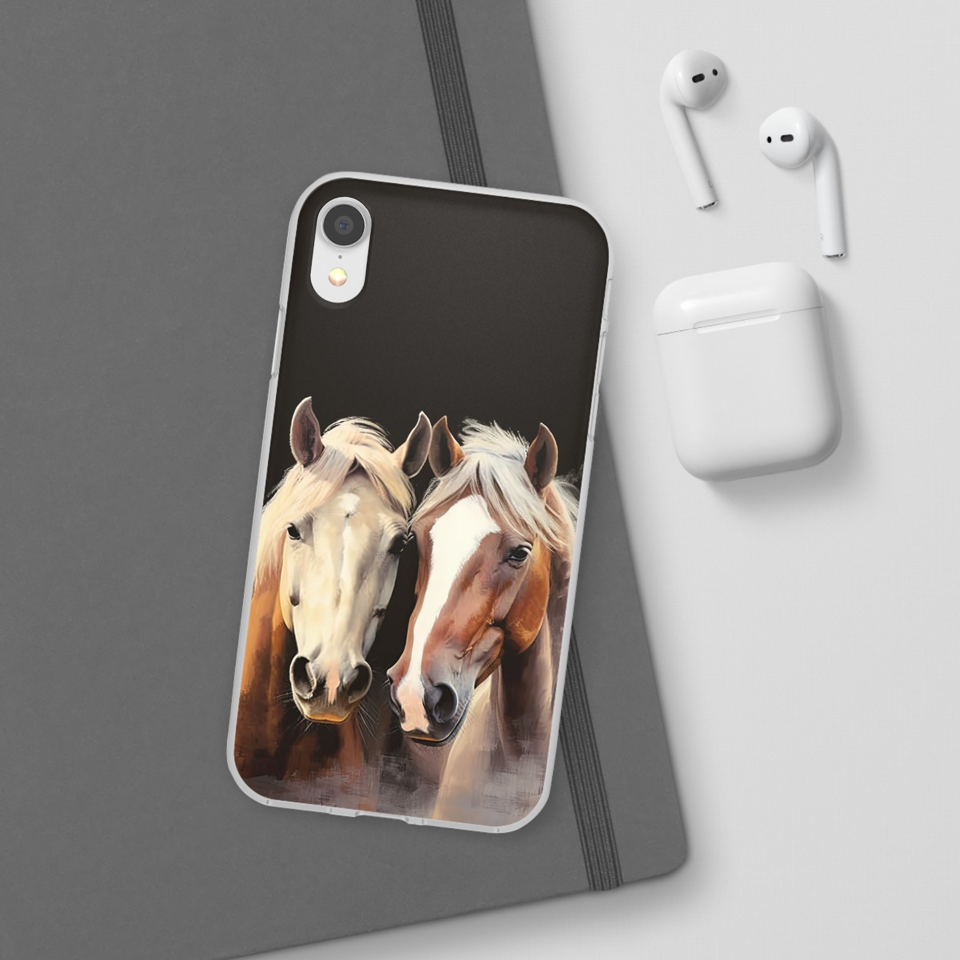 Flexible Horse Phone Case "Reliable Companions"