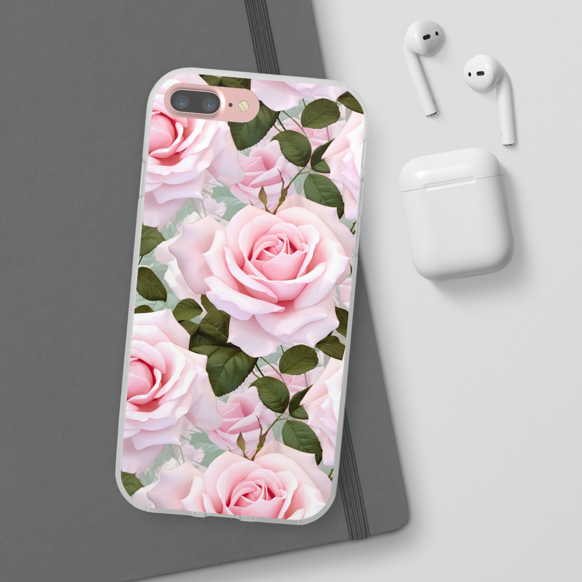 Flexible Pink Rose Phone Case