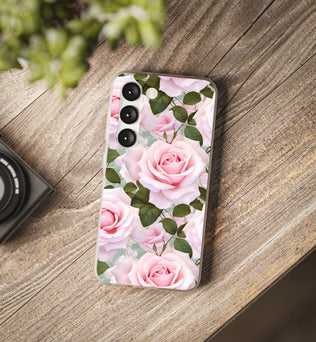 Flexible Pink Rose Phone Case