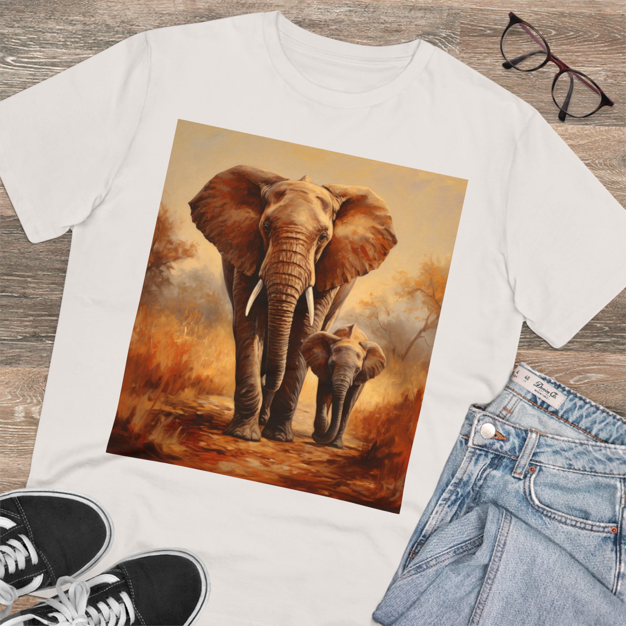 T-shirt unisexe éléphant - respectueux de l'environnement 