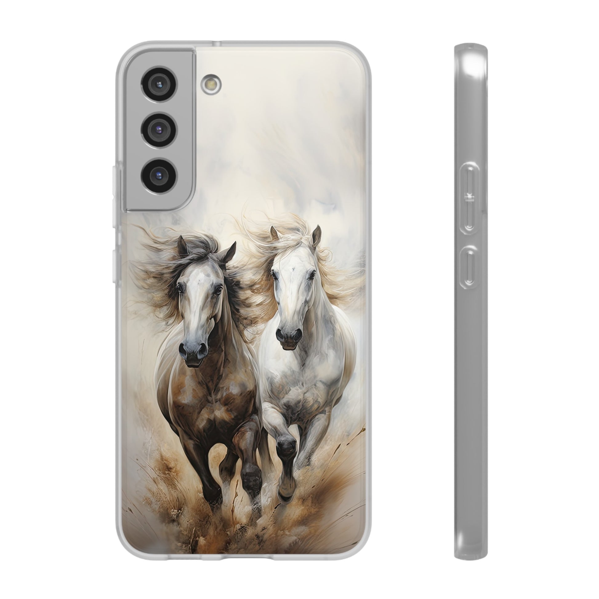 Flexible Horse-Themed Phone Case "Champions Unleashed"