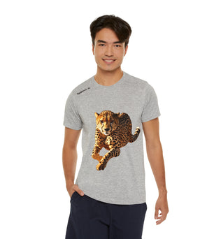 Men's Sports T-shirt with Cheetah Print