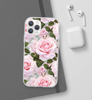 Flexible Pink Rose Phone Case