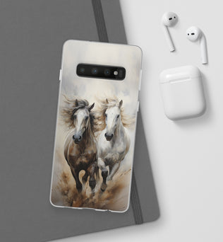 Flexible Horse-Themed Phone Case 