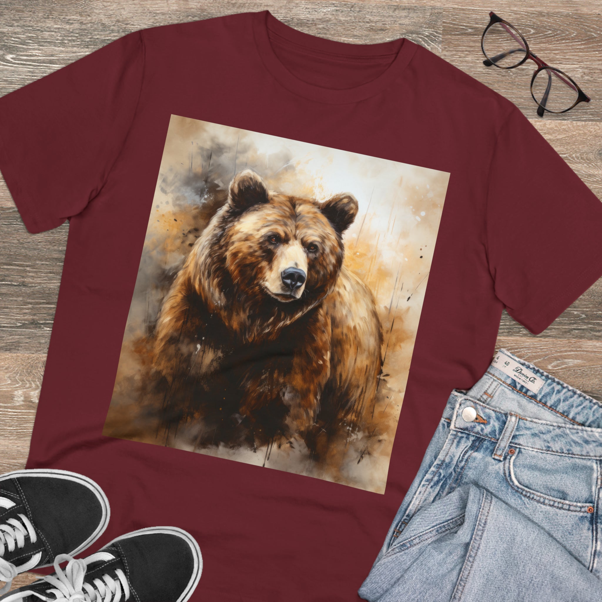 Unisex Organic T-Shirt with Ursus Print - Eco-Friendly