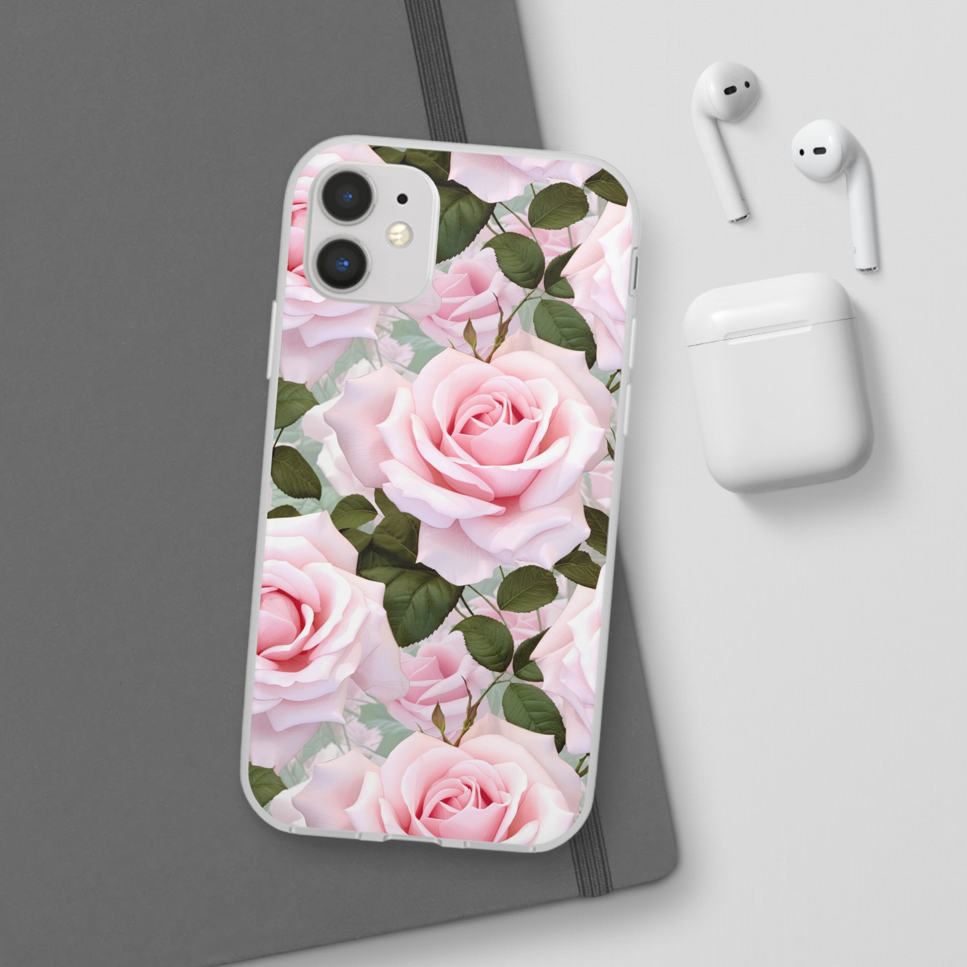 Flexible Pink Rose Phone Case