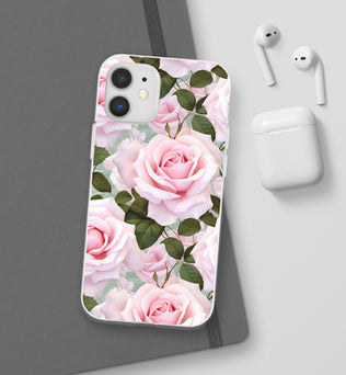 Flexible Pink Rose Phone Case