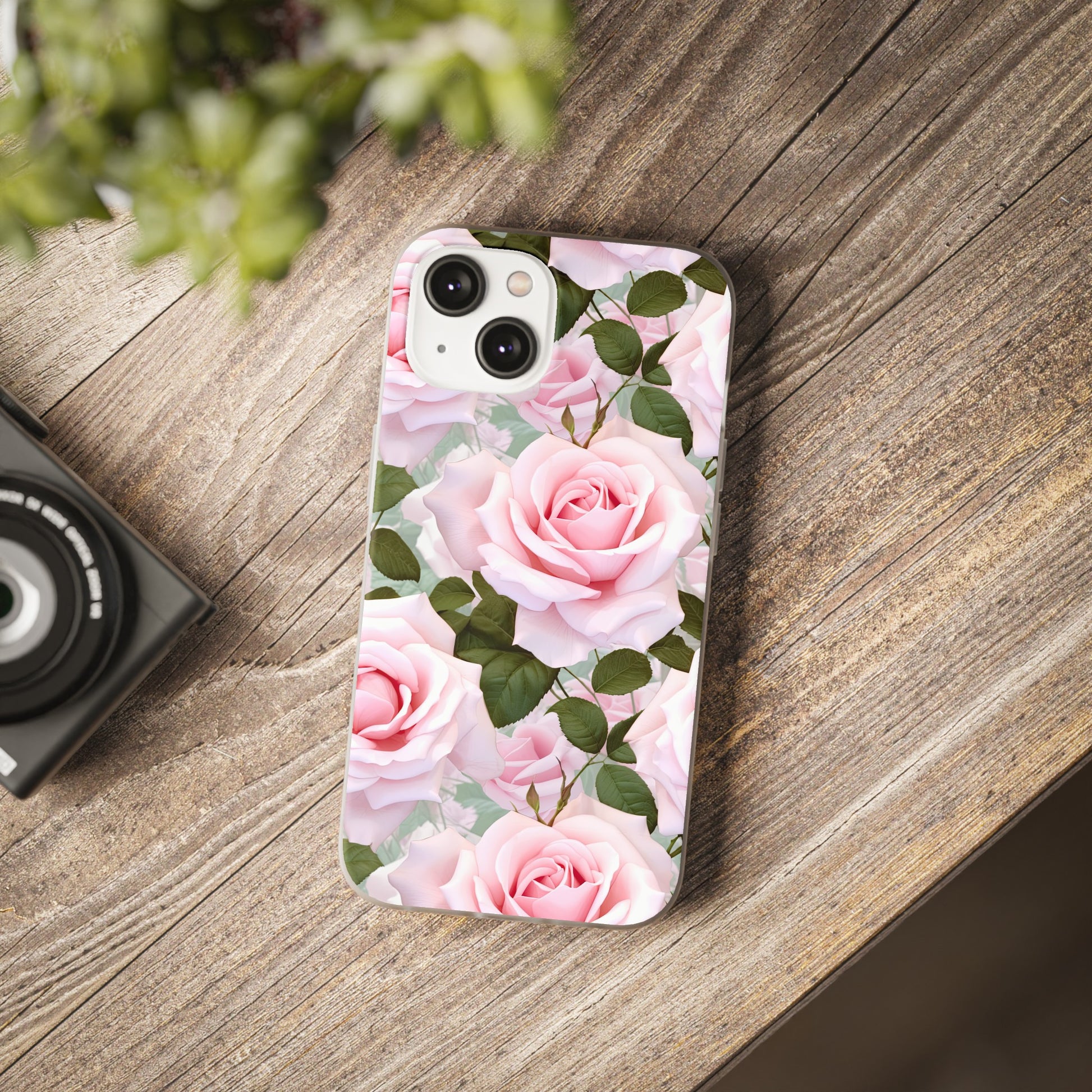 Flexible Pink Rose Phone Case