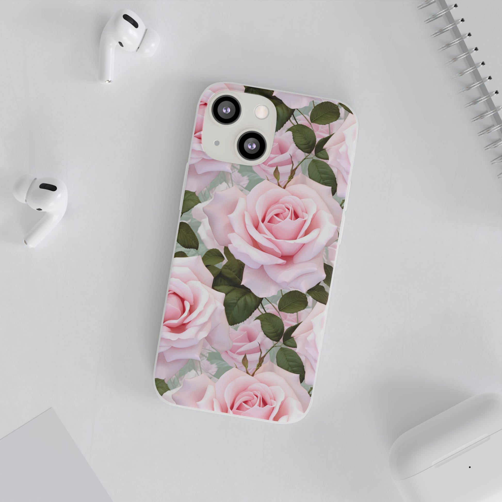 Flexible Pink Rose Phone Case