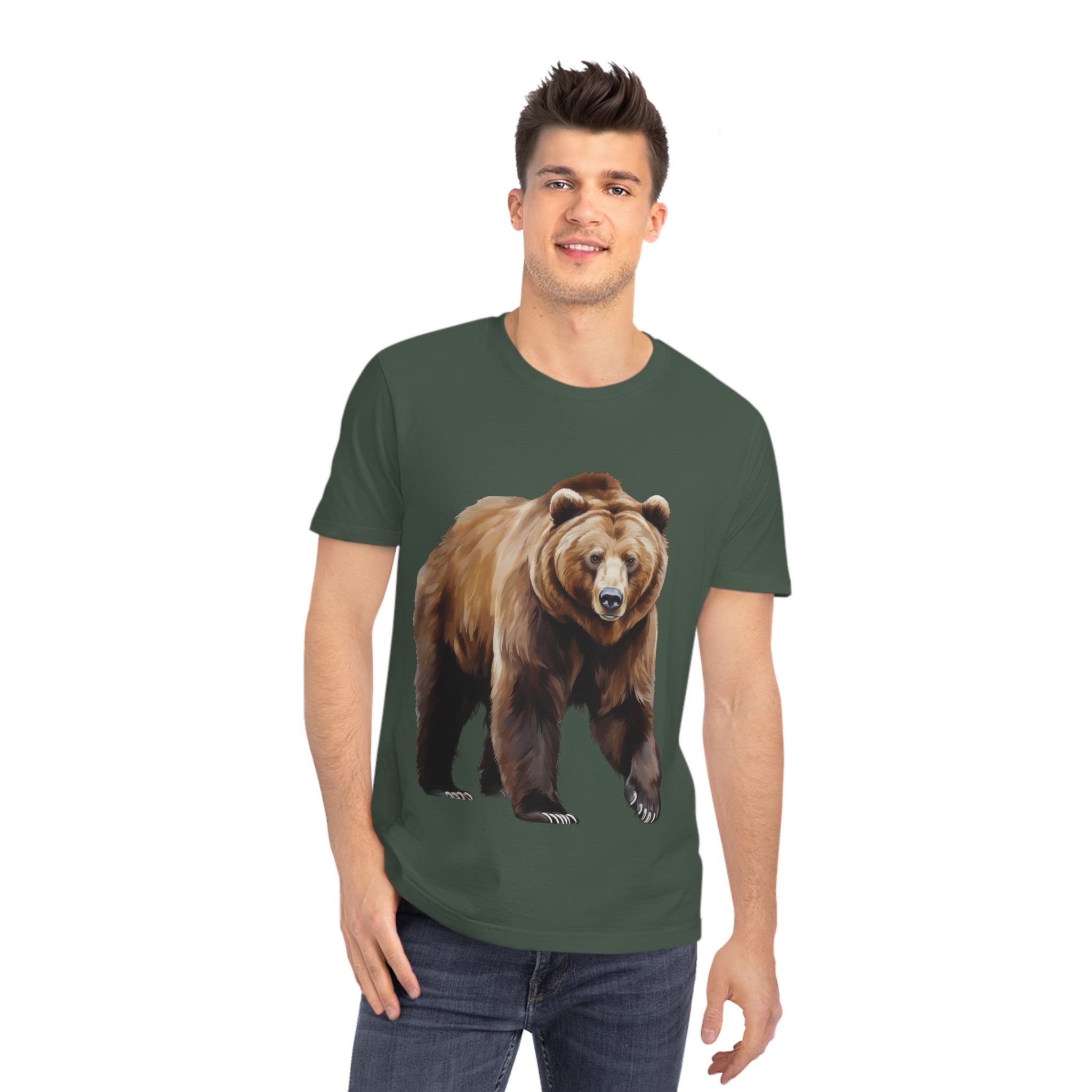 Unisex Brown Bear T-Shirt - Eco-Friendly