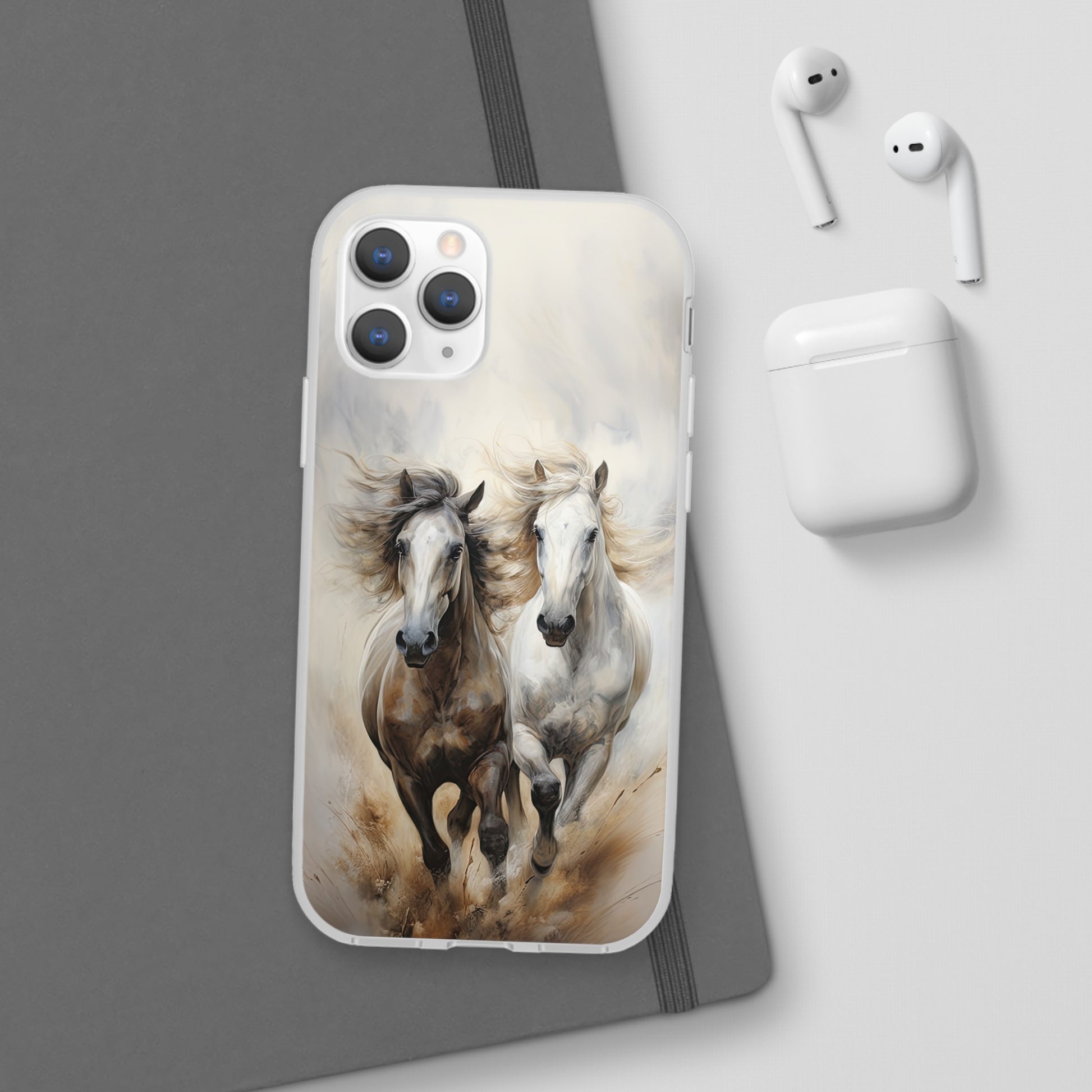 Flexible Horse-Themed Phone Case "Champions Unleashed"