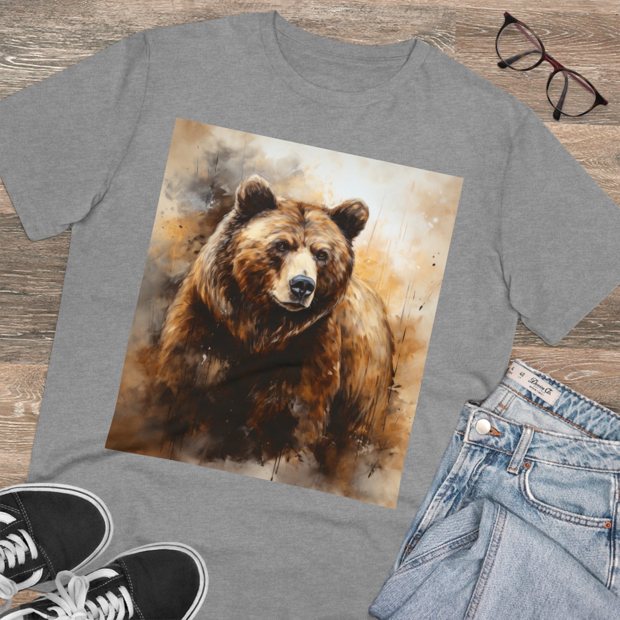 Unisex Bio-T-Shirt mit Ursus-Print - Umweltfreundlich 