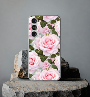 Flexible Pink Rose Phone Case