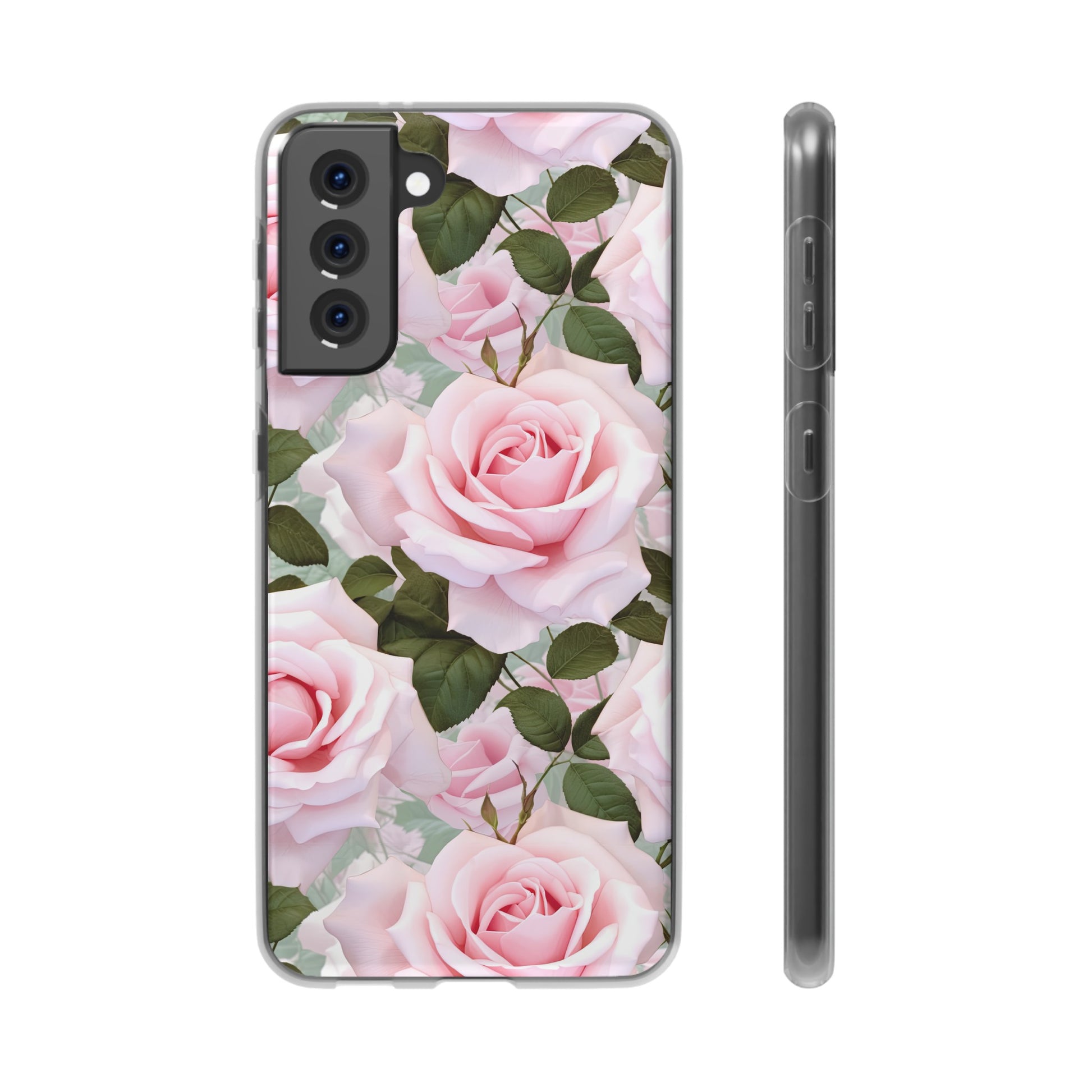 Flexible Pink Rose Phone Case