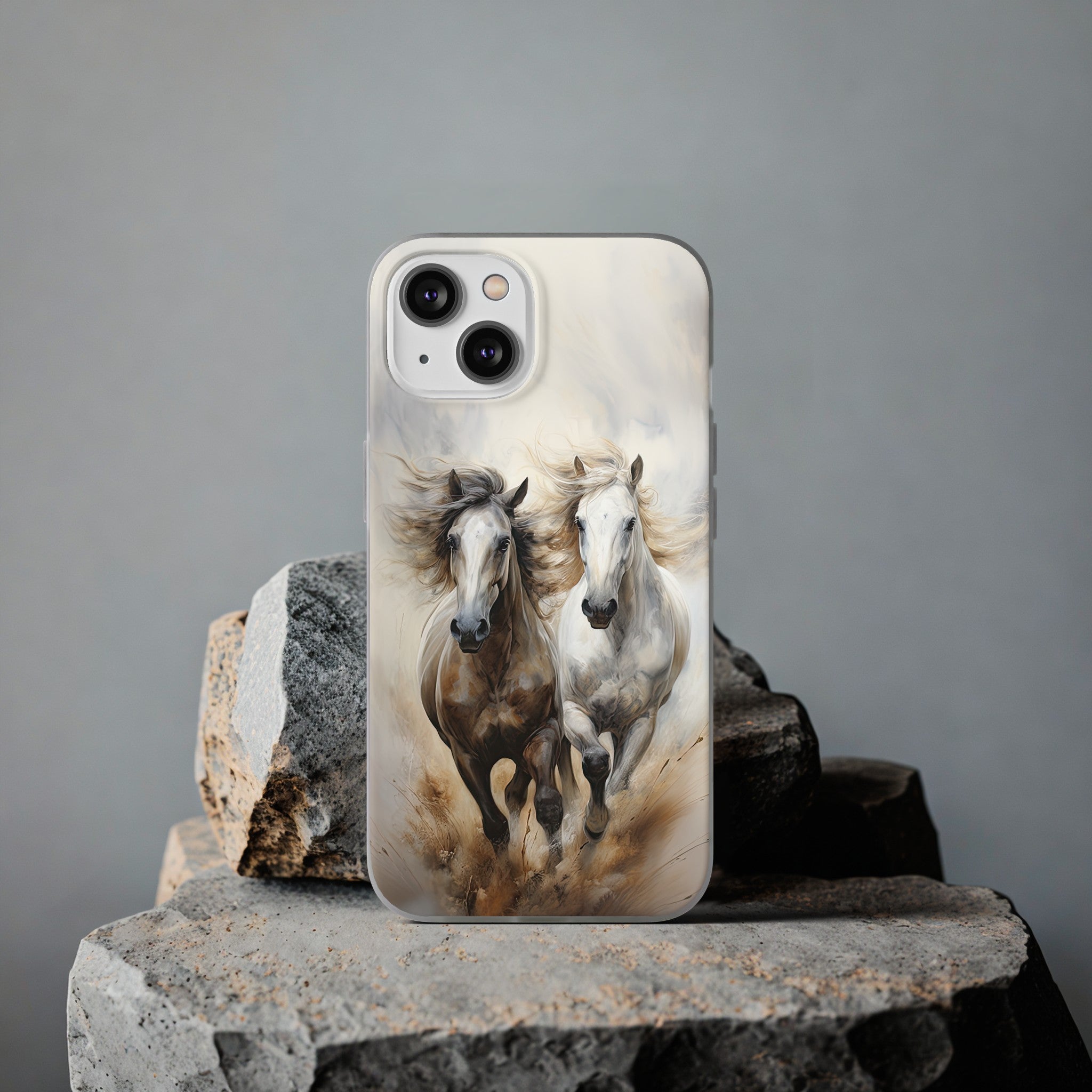 Flexible Horse-Themed Phone Case "Champions Unleashed"