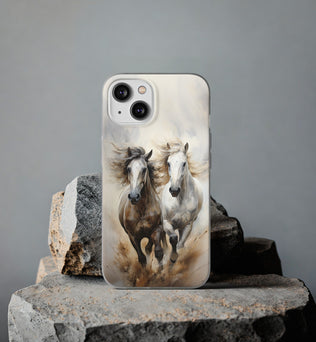 Flexible Horse-Themed Phone Case 