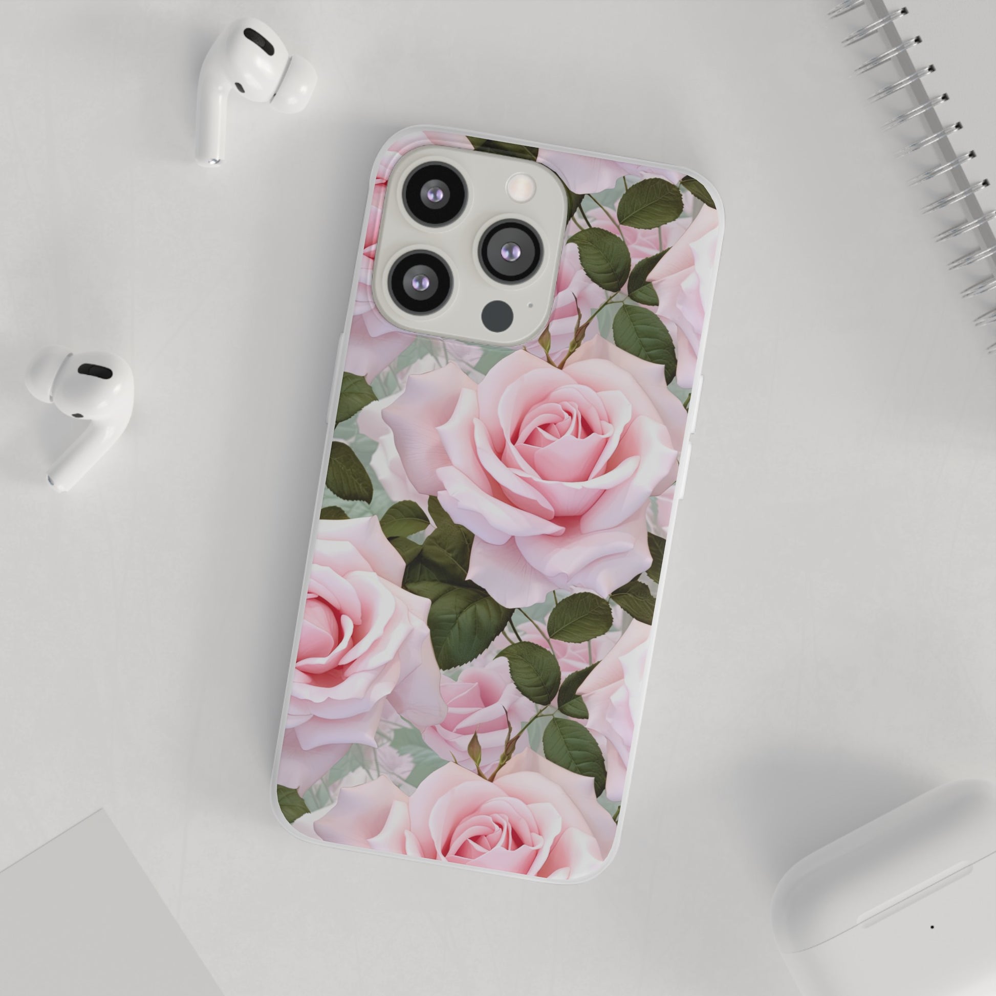 Flexible Pink Rose Phone Case