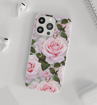 Flexible Pink Rose Phone Case