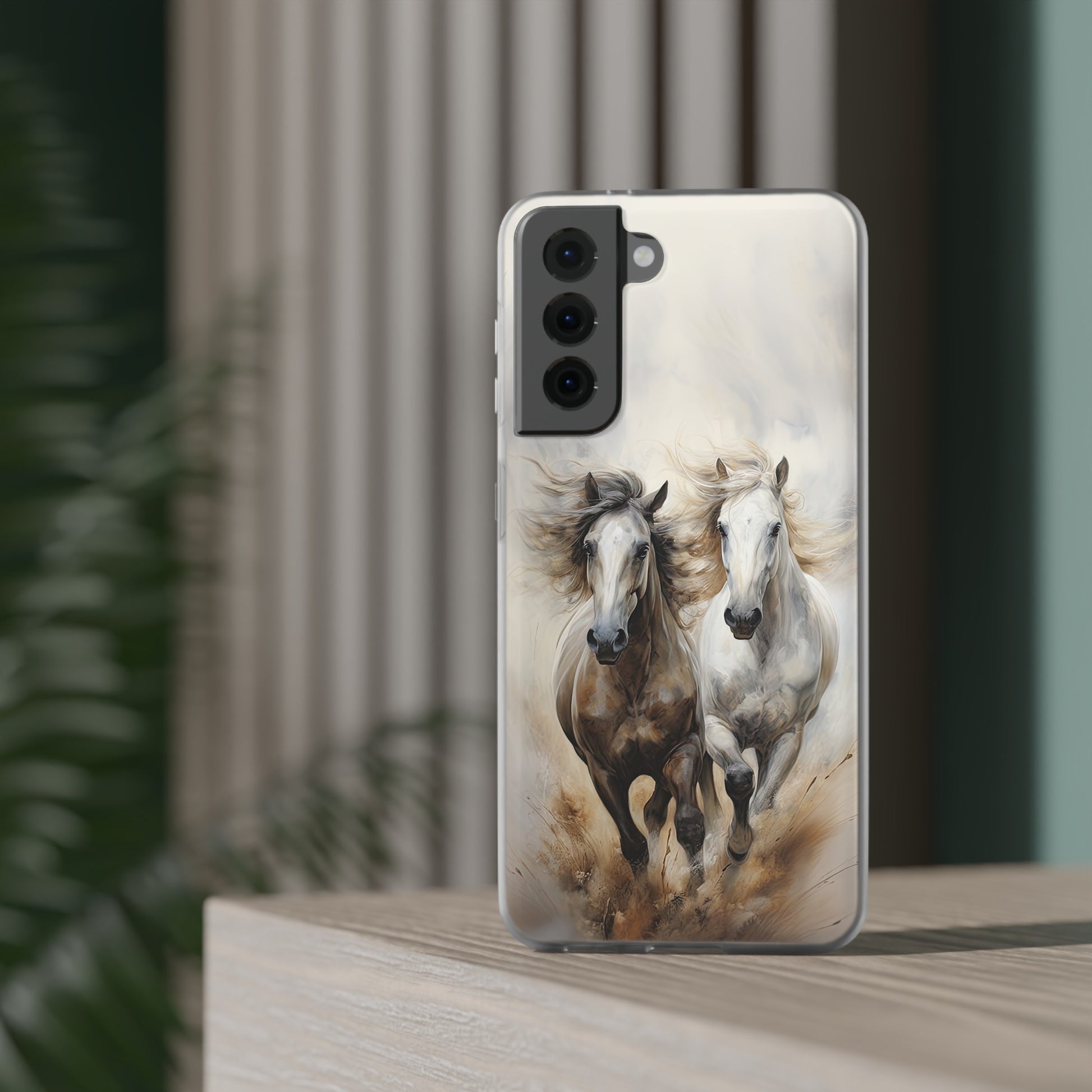 Flexible Horse-Themed Phone Case "Champions Unleashed"