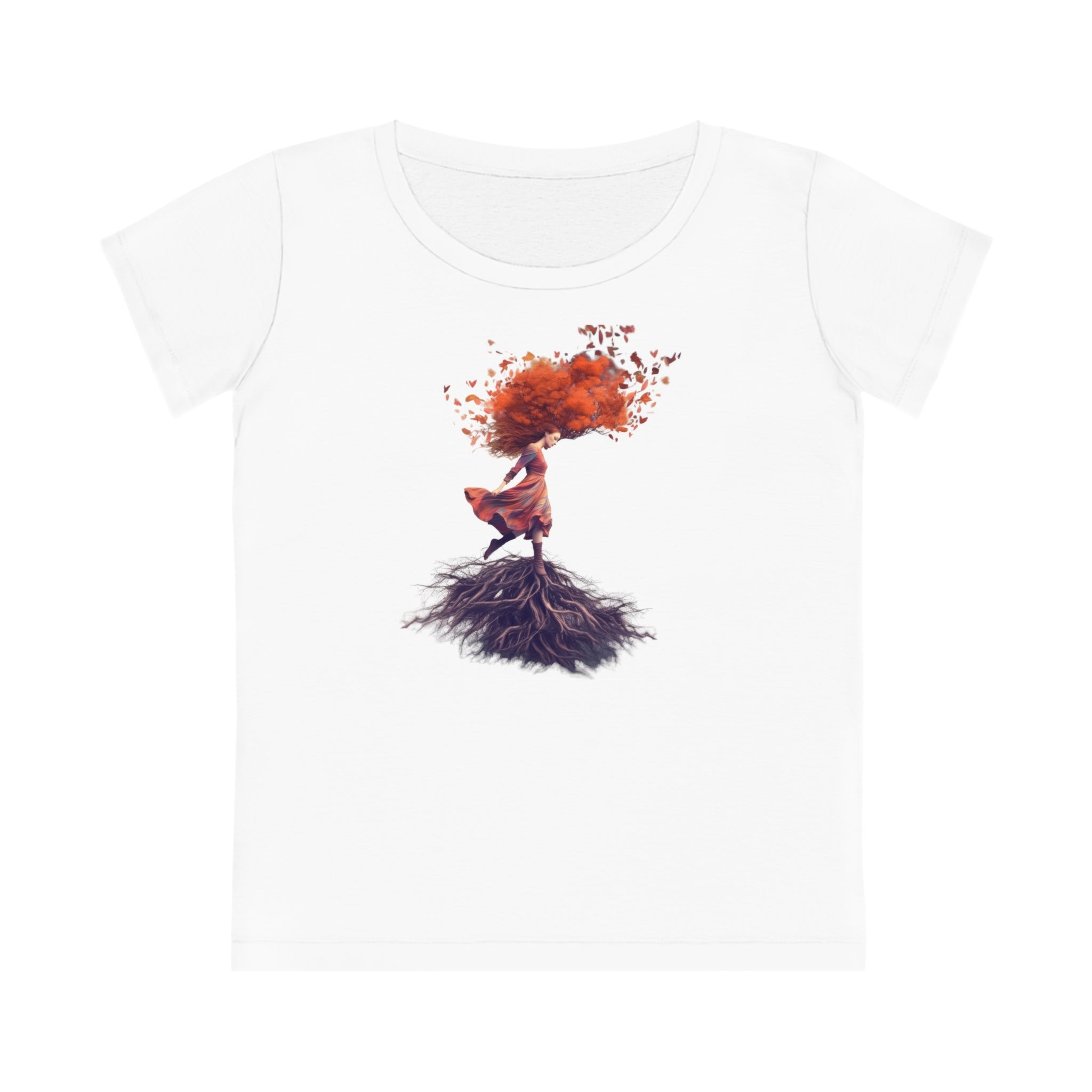 T-shirt Femme Connexion avec la Terre - Ecologique 