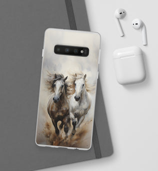 Flexible Horse-Themed Phone Case 