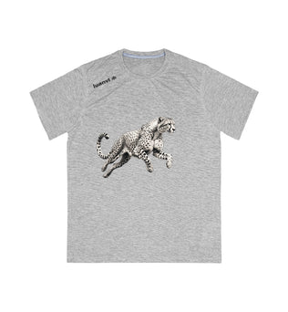 Men's Sports T-shirt with Running Cheetah