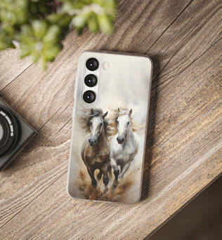 Flexible Horse-Themed Phone Case 