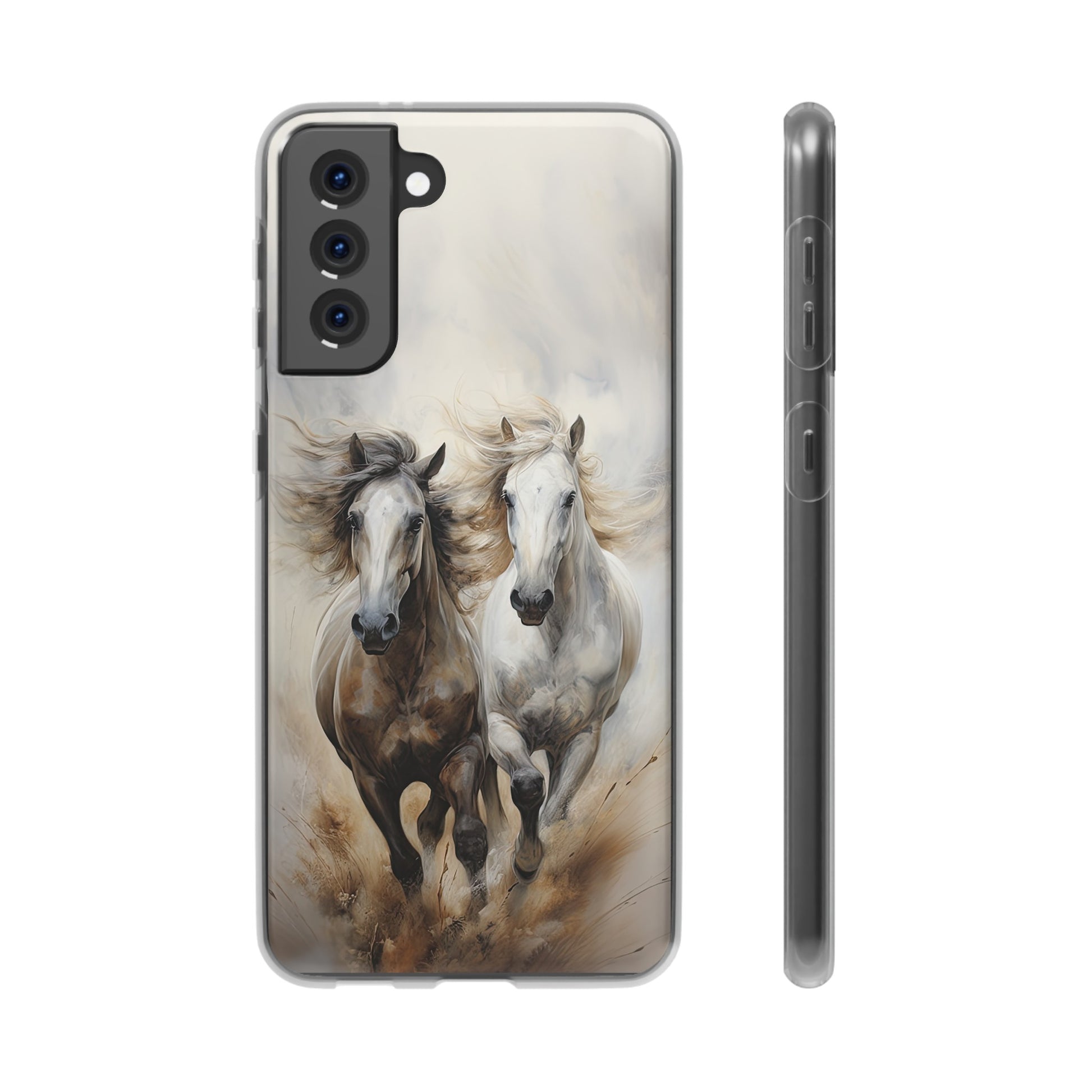 Flexible Horse-Themed Phone Case "Champions Unleashed"