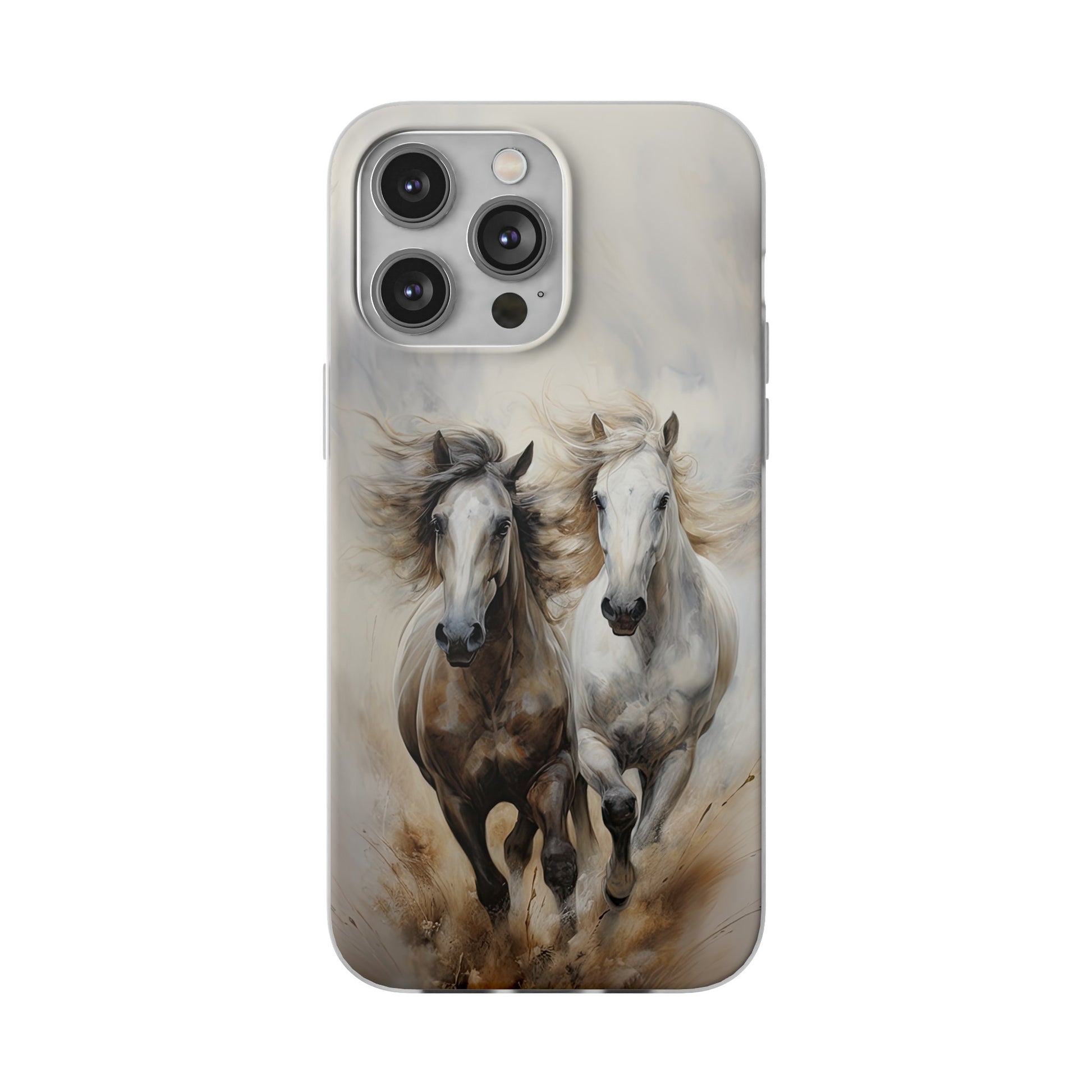 Flexible Horse-Themed Phone Case "Champions Unleashed"