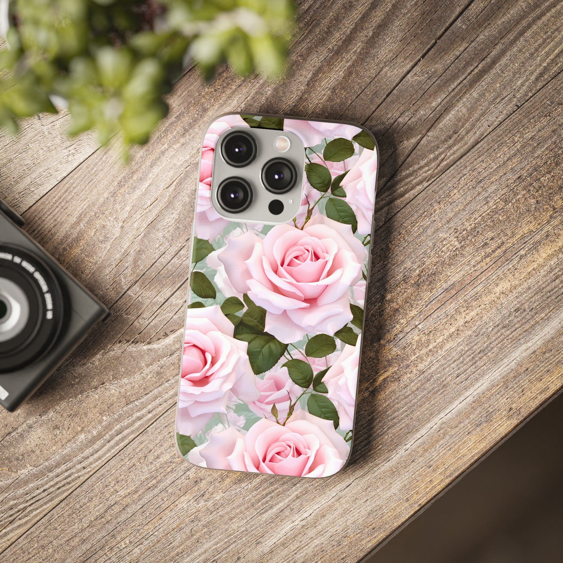 Flexible Pink Rose Phone Case