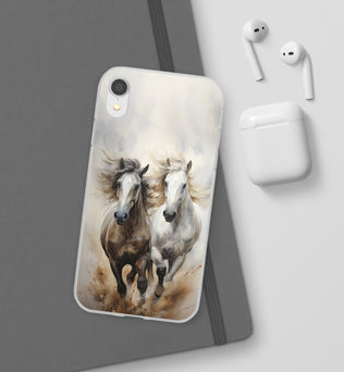 Flexible Horse-Themed Phone Case 