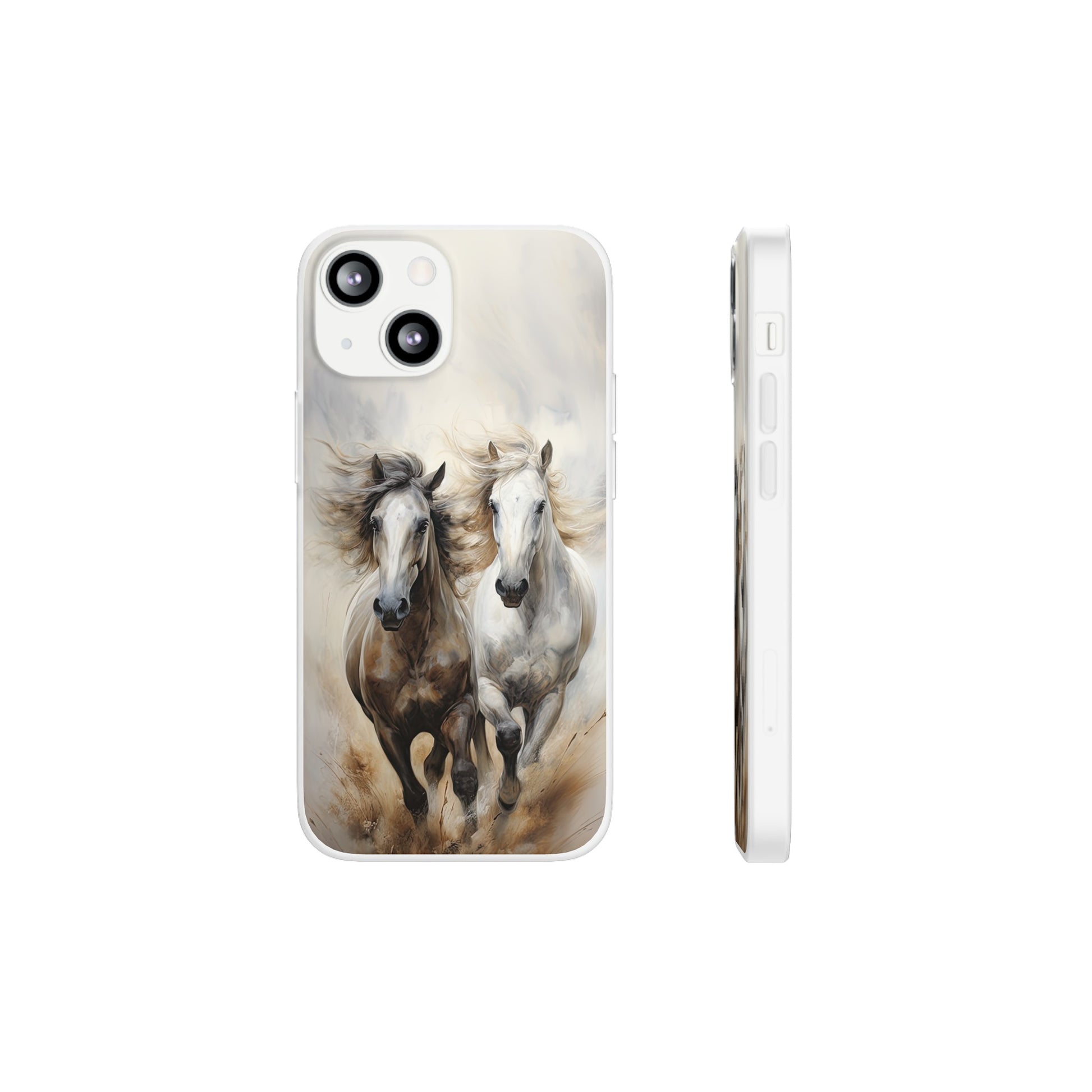 Flexible Horse-Themed Phone Case "Champions Unleashed"