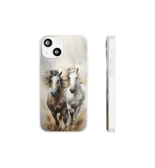 Flexible Horse-Themed Phone Case 