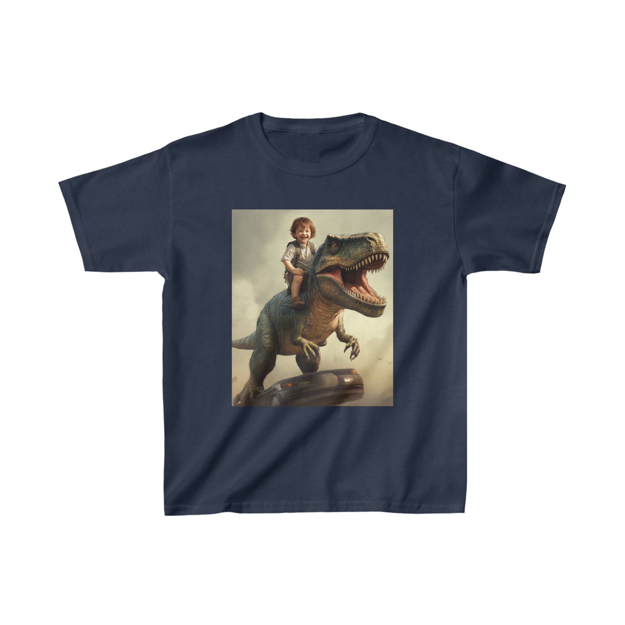 Dinosaurier-Reiter-T-Shirt 