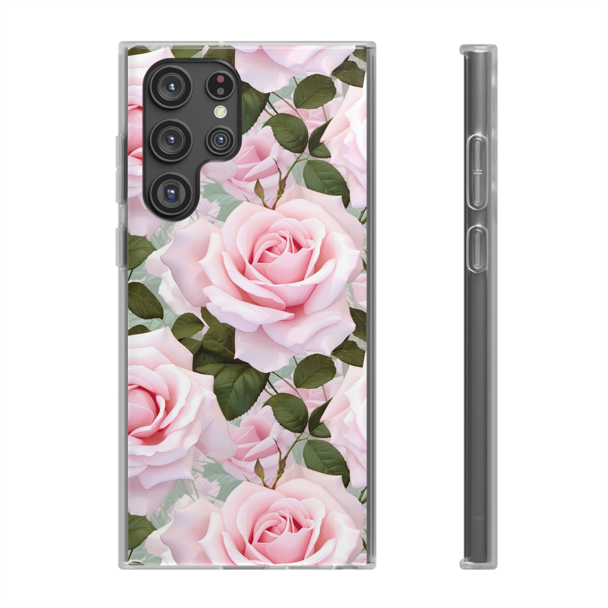 Flexible Pink Rose Phone Case