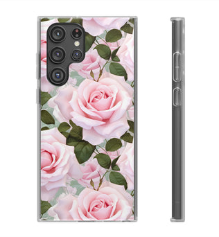 Flexible Pink Rose Phone Case