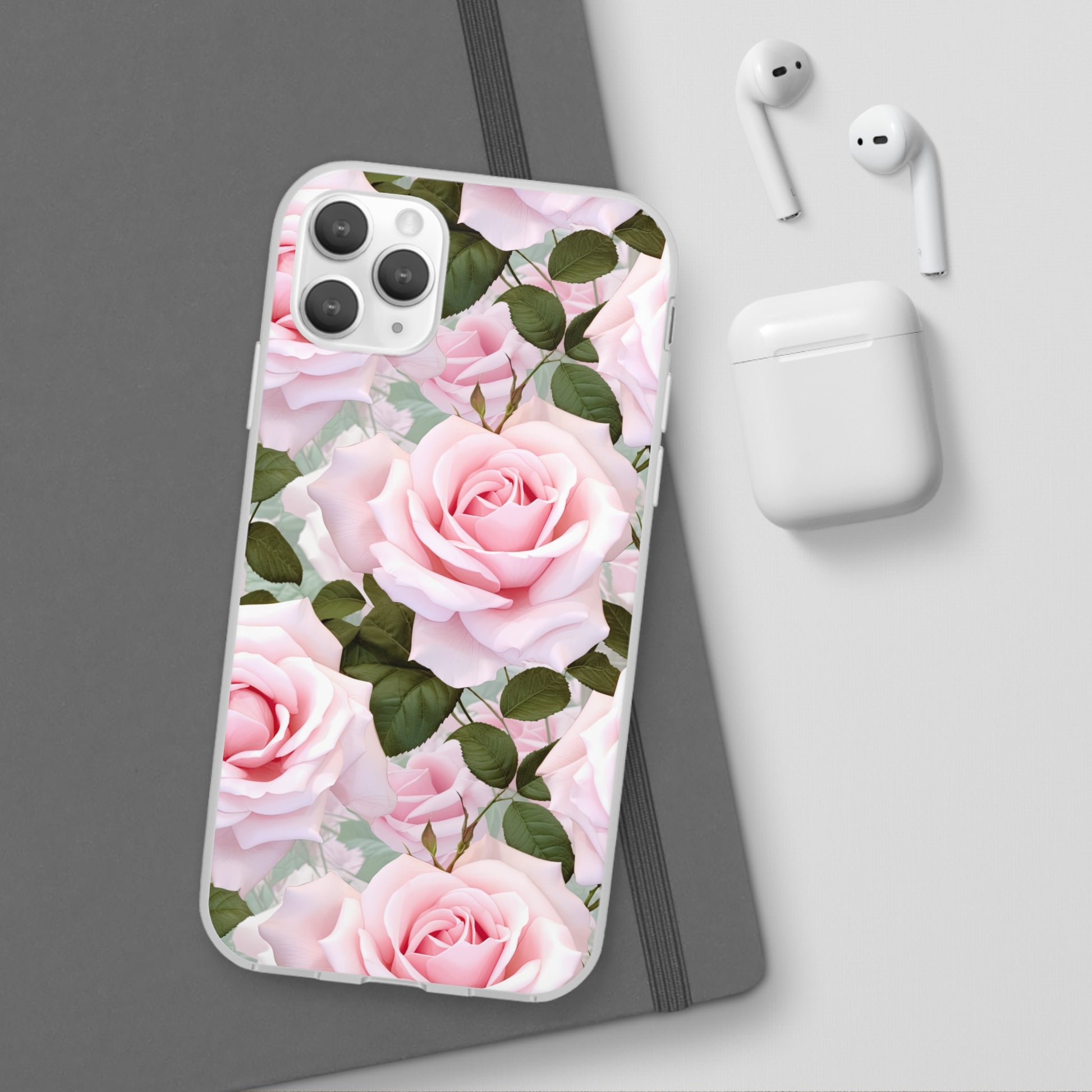 Flexible Pink Rose Phone Case