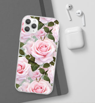 Flexible Pink Rose Phone Case