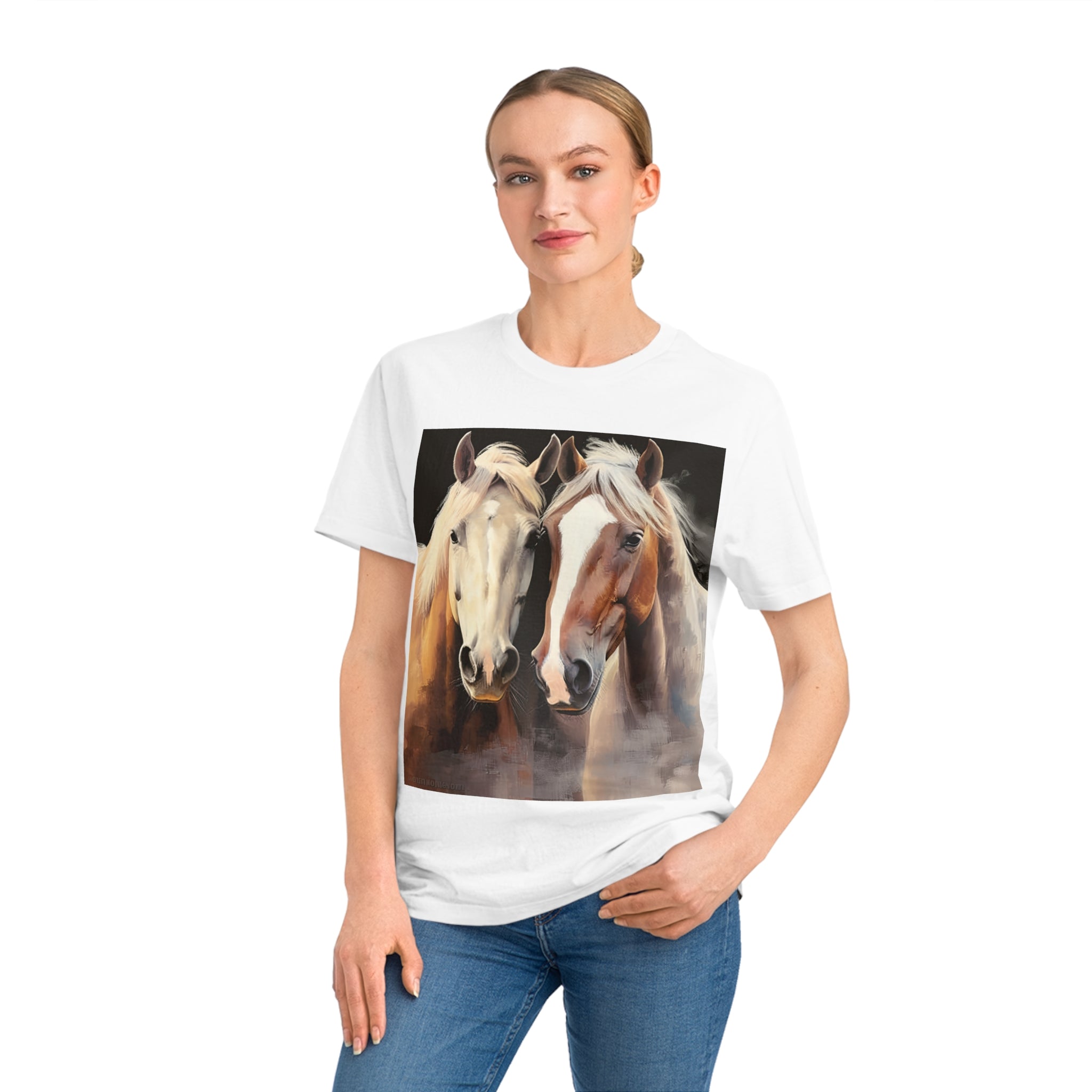 Unisex horse t-shirt Reliable Companions - Eco-Friendly