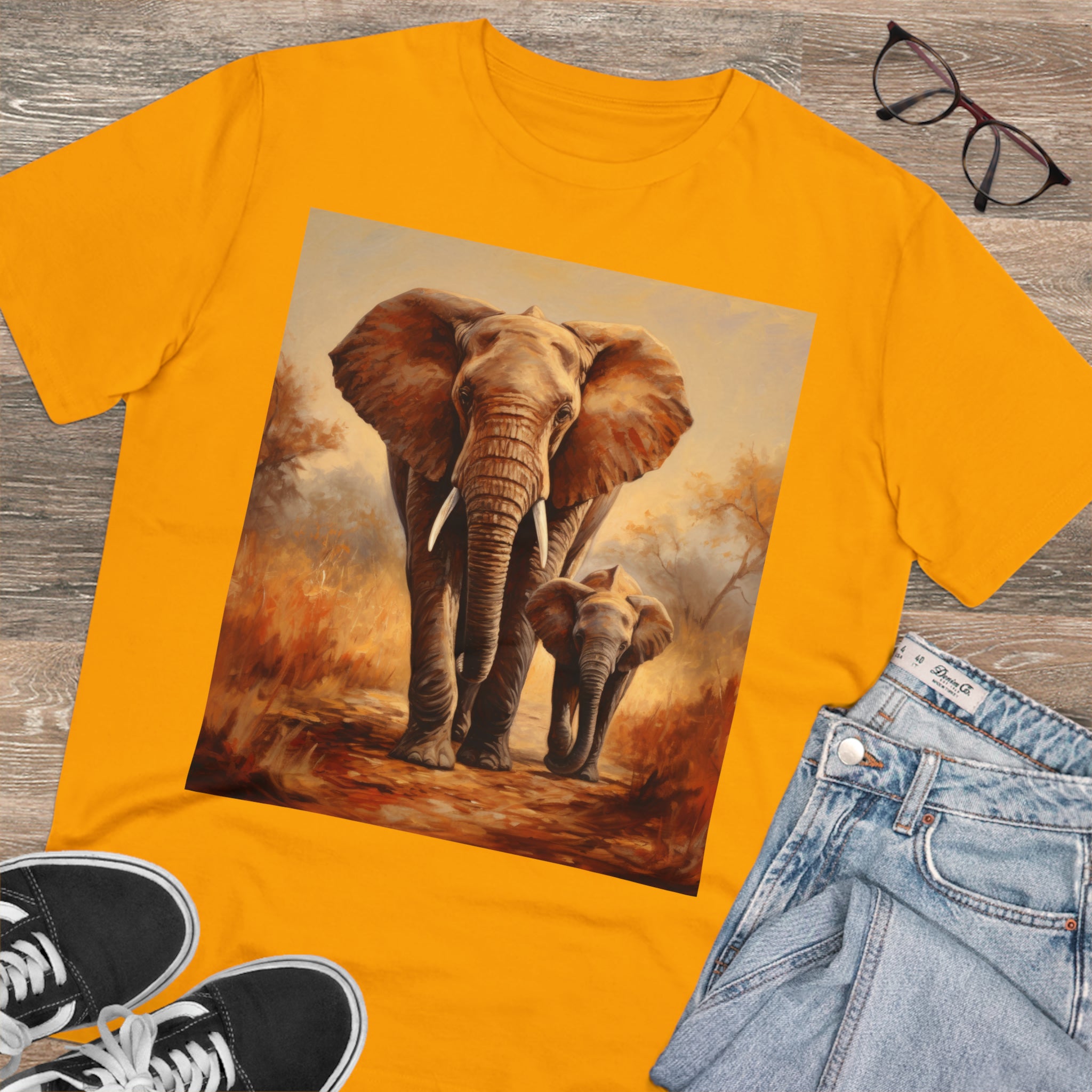 Unisex Elephant T-Shirt - Eco-Friendly