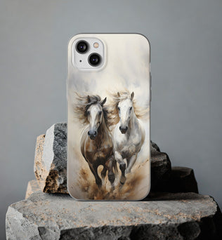 Flexible Horse-Themed Phone Case 