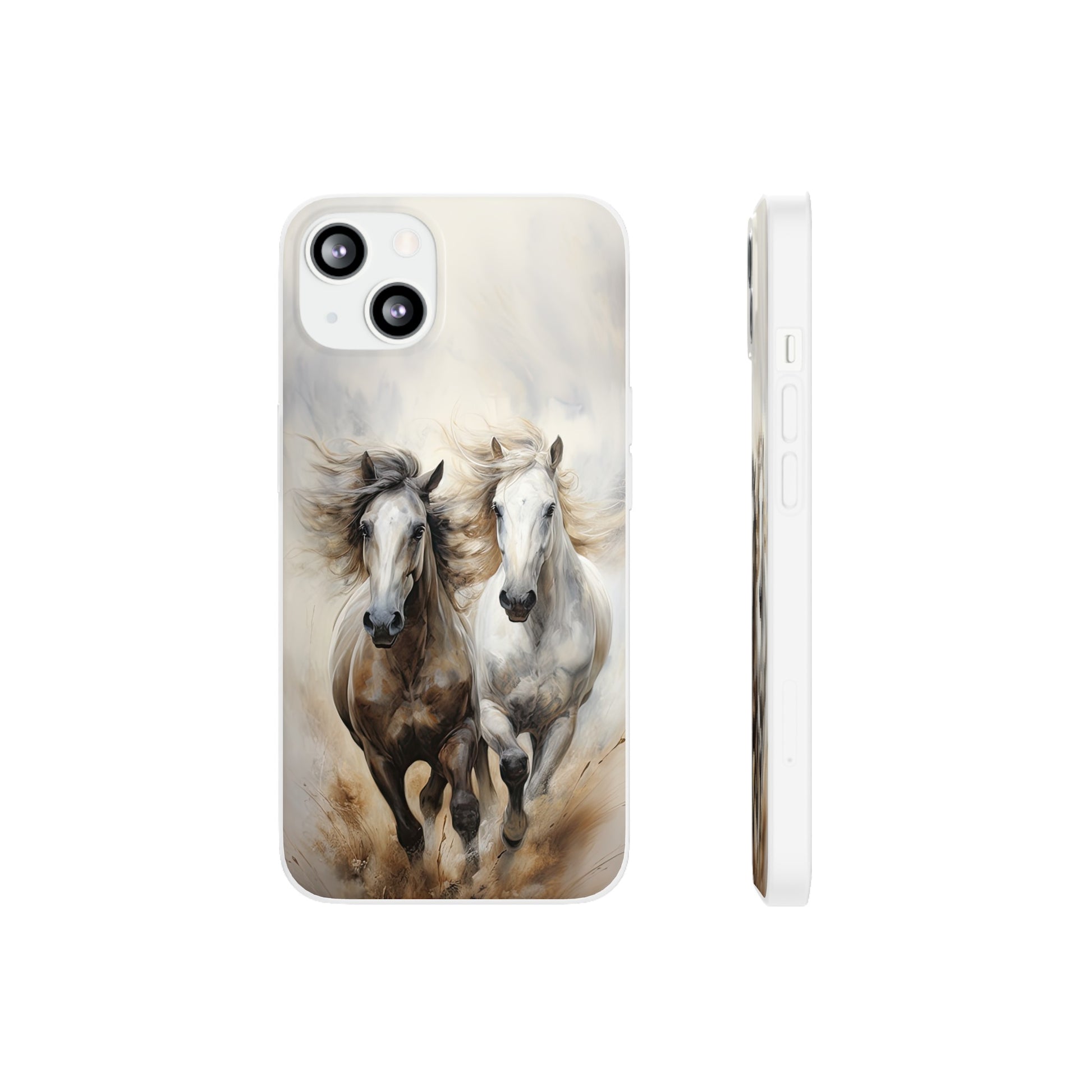 Flexible Horse-Themed Phone Case "Champions Unleashed"