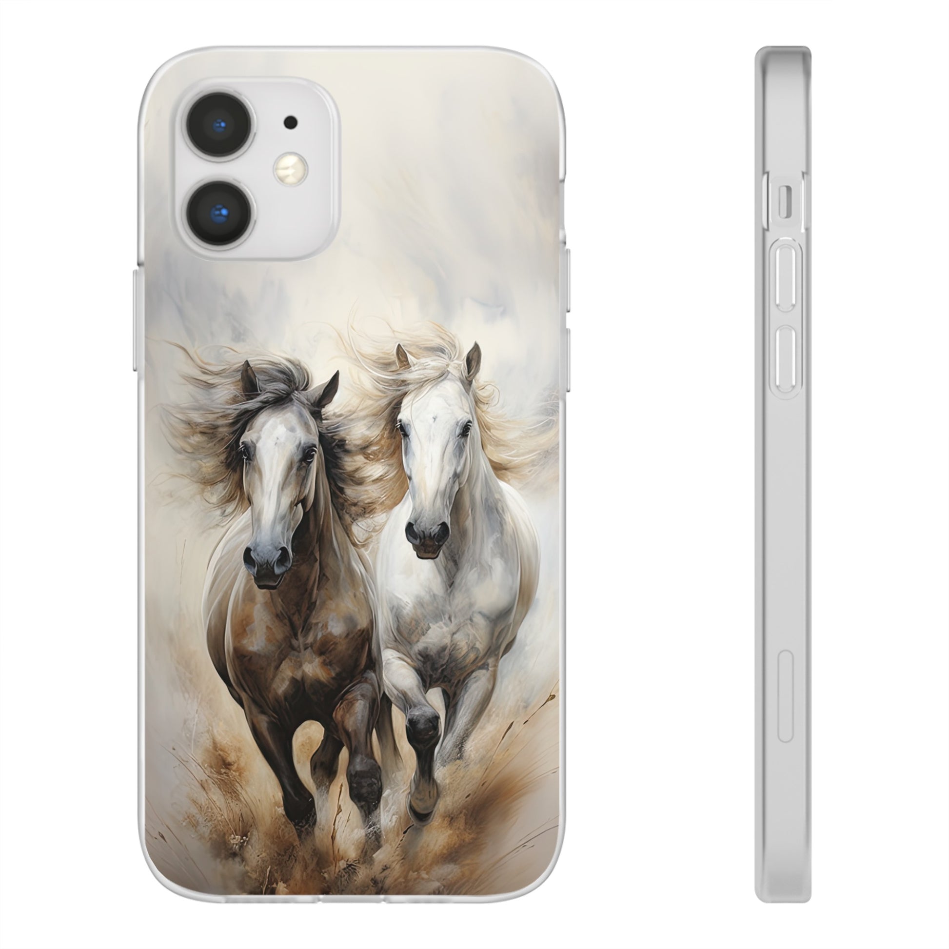 Flexible Horse-Themed Phone Case "Champions Unleashed"