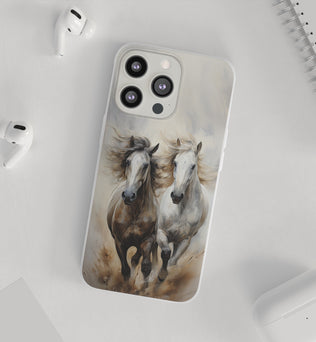 Flexible Horse-Themed Phone Case 