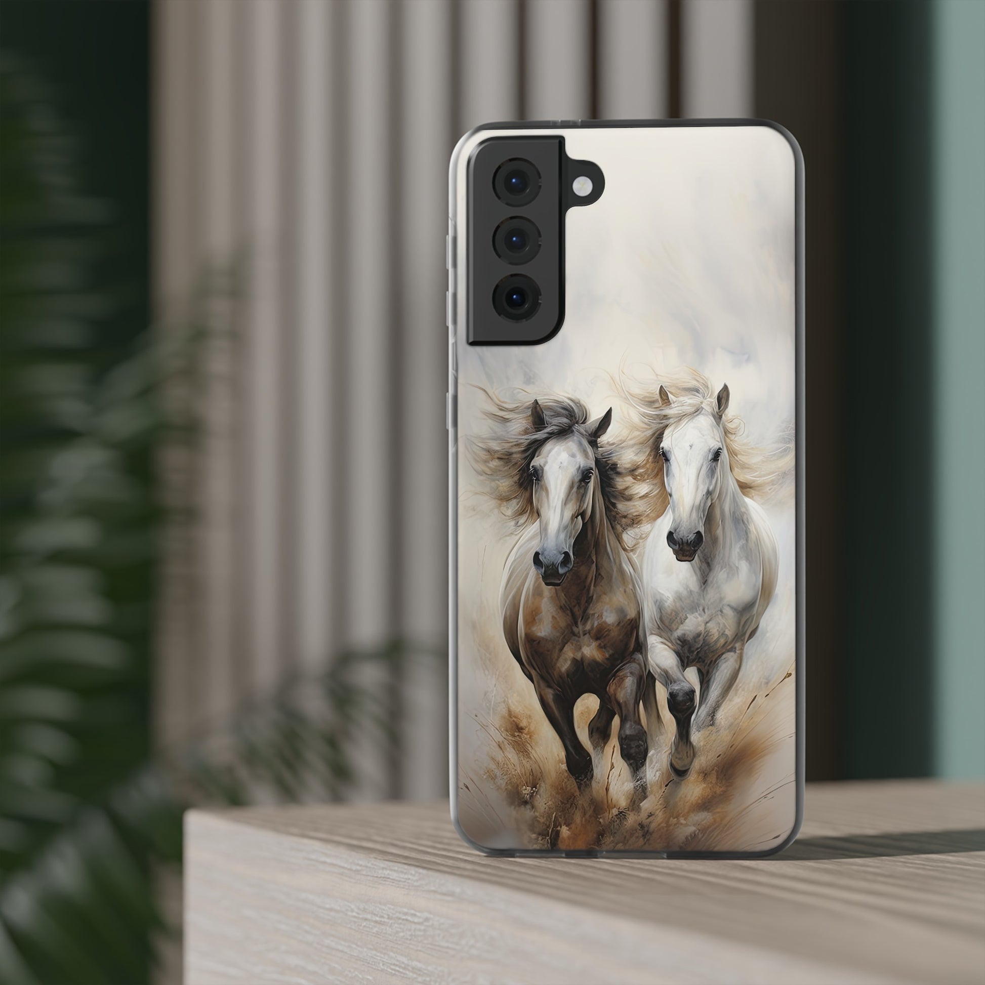 Flexible Horse-Themed Phone Case "Champions Unleashed"