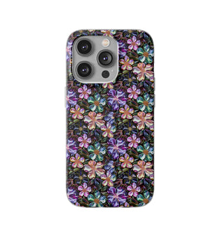 Flexible Vibrant Metallic Blossoms Phone Cases