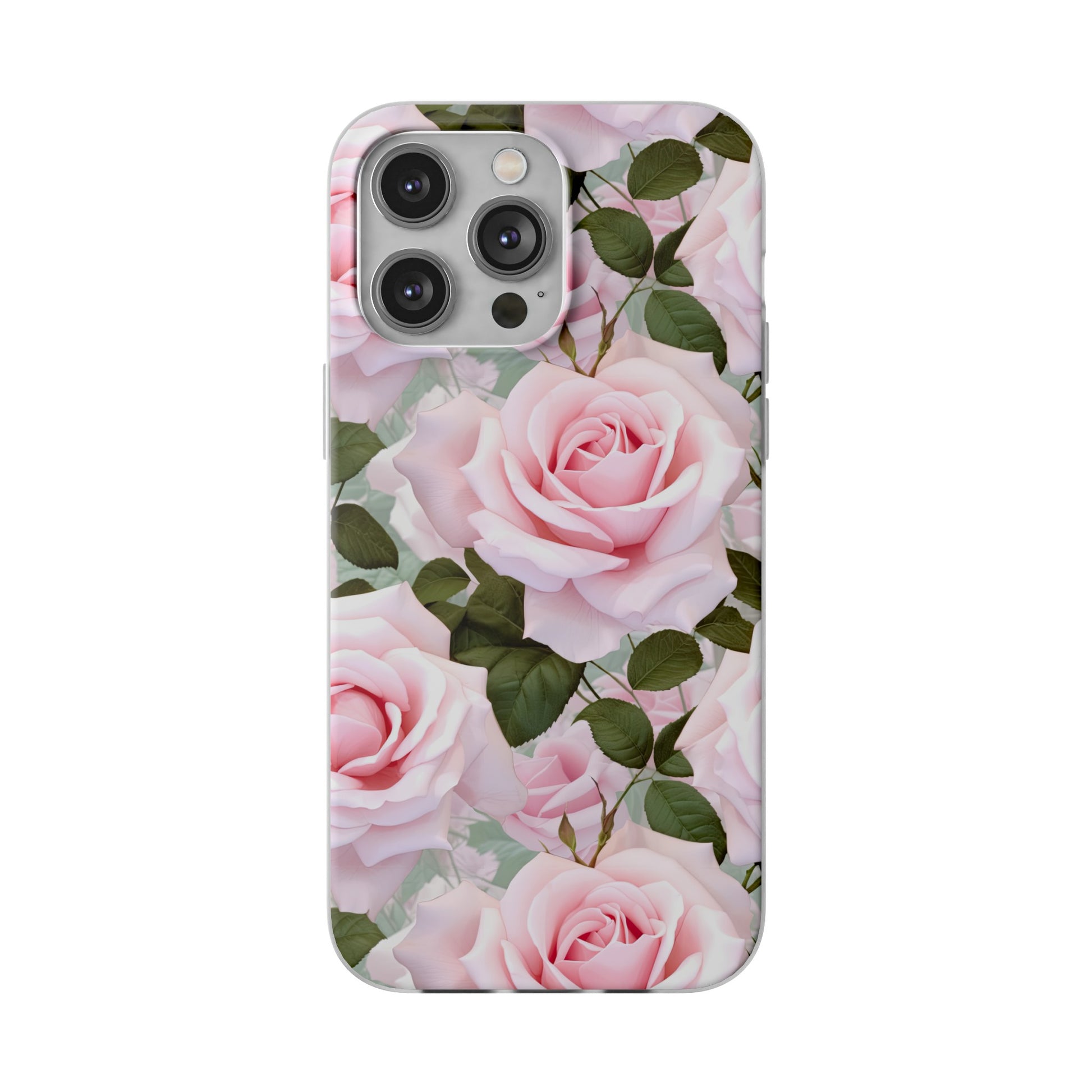 Flexible Pink Rose Phone Case