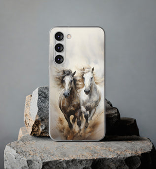 Flexible Horse-Themed Phone Case 